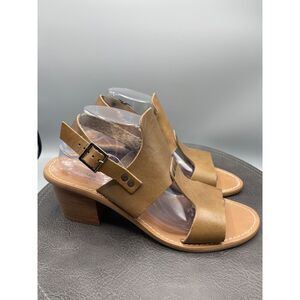 Barbara Barbieri Sandals Womens 10 Leather Open toe Made in Italy Vacation Shoes